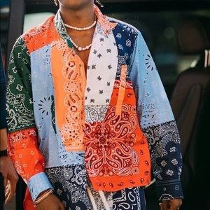 Loewe Asymmetrical Patchwork Bandana Shirt